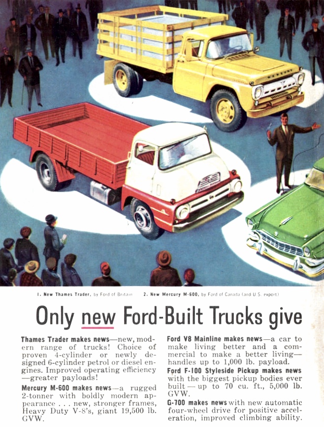 1957 Ford Trucks - Thames Trader Of Britian